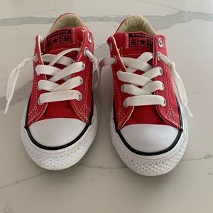 Kids red converse sneakers - brand new toddler size 12